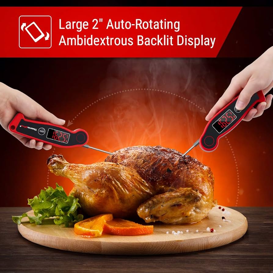 🍖 Professional Digital Meat Thermometer – Instant Read & Waterproof