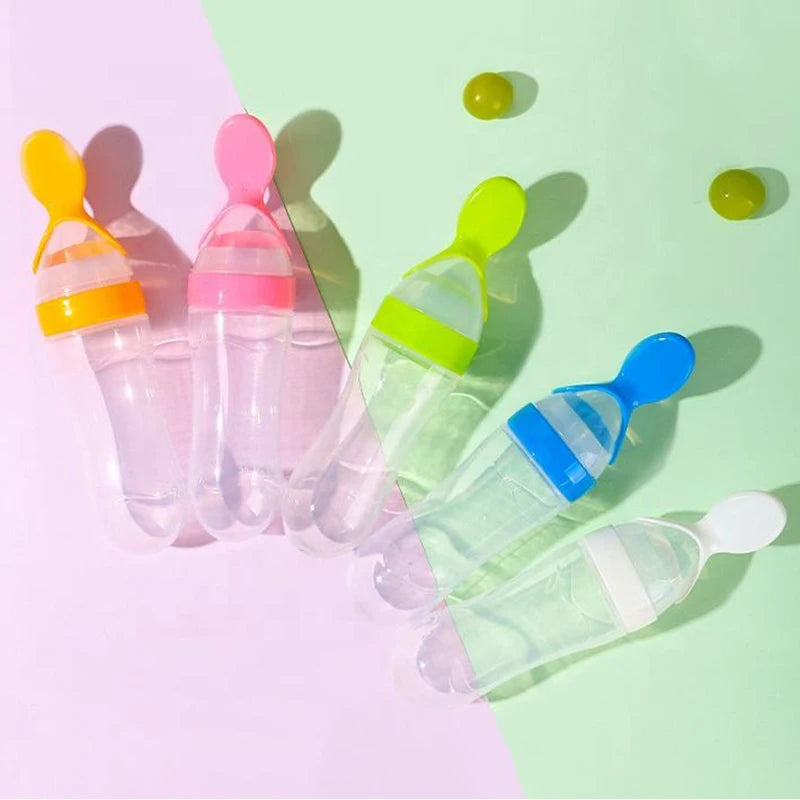 🍼 Baby Squeezing Feeding Bottle – Safe & Easy Feeding for Infants