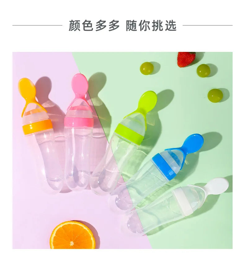 🍼 Baby Squeezing Feeding Bottle – Safe & Easy Feeding for Infants