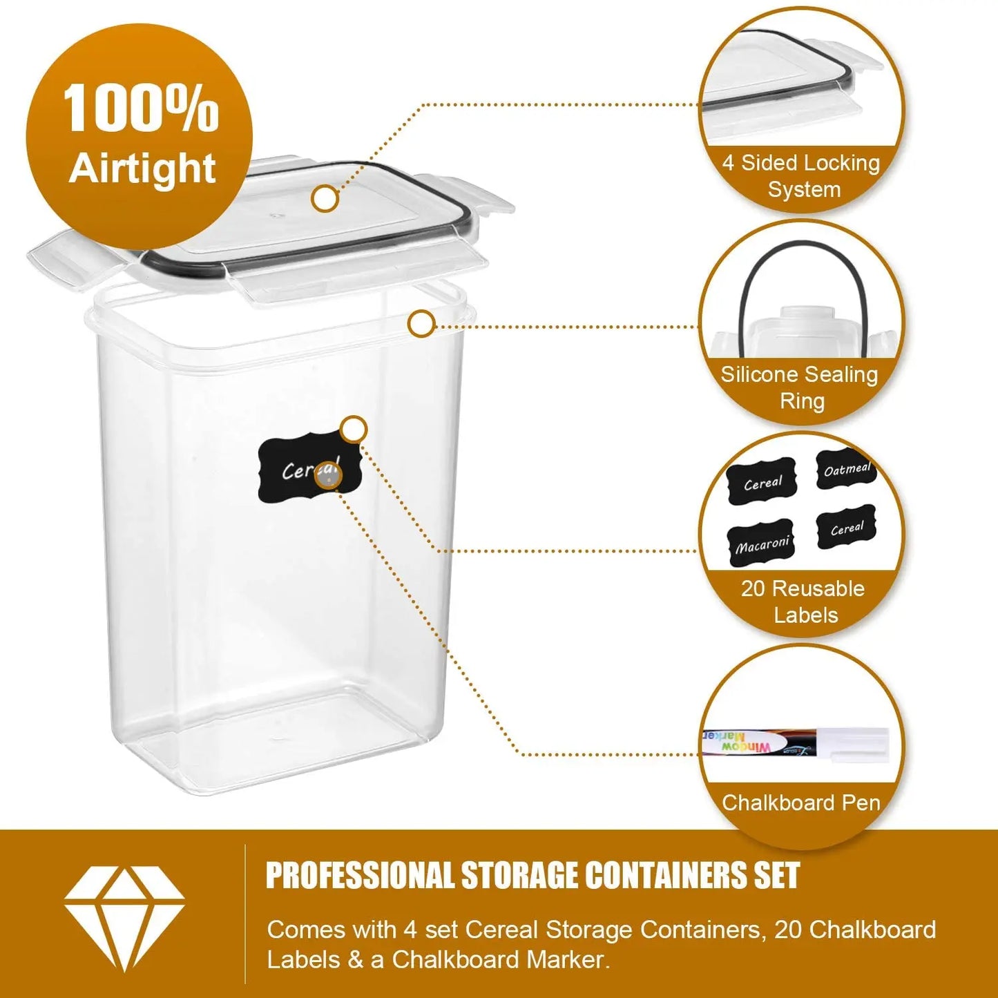 🥡 Kitchen 7pcs Food Storage Box Set