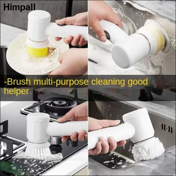 🌀 Multi-functional Electric Cleaning Brush for Kitchen & Bathroom