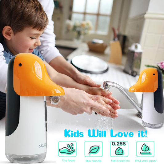 Cartoon Penguin Children's Automatic Induction Soap Dispenser