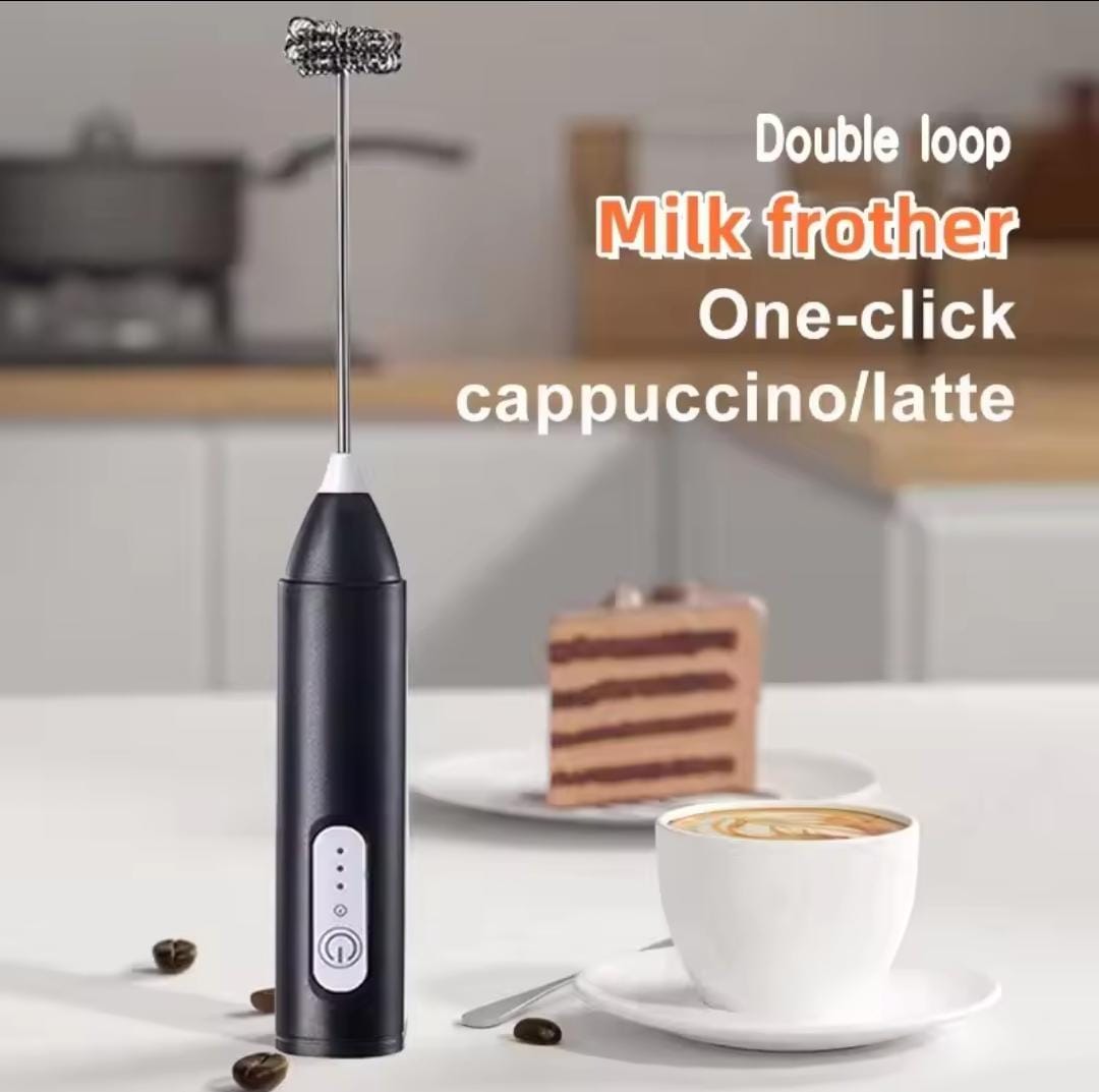 🌀 Rechargeable Milk Frother Handheld For Coffee