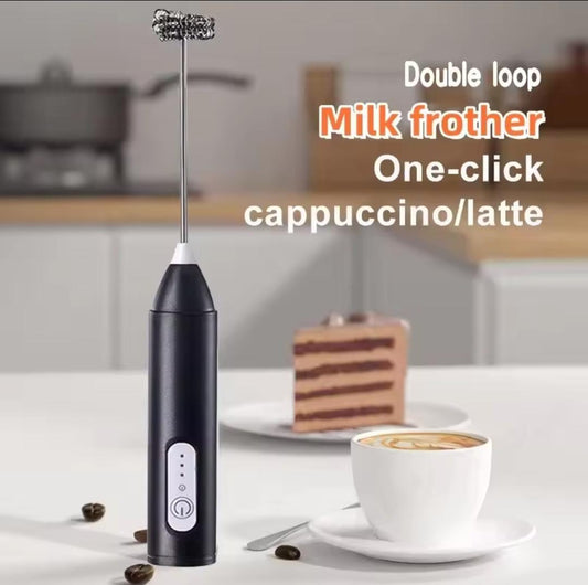 🌀 Rechargeable Milk Frother Handheld For Coffee