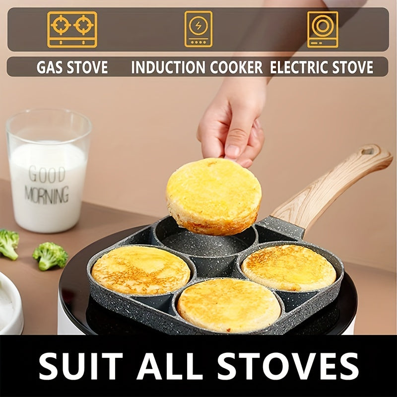 🍳 4-Hole Non-Stick Egg Frying Pan – For the Perfect Breakfast Every Time