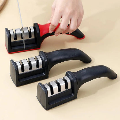 🔪 3 Stages Multi-function Handheld Kitchen Knife Sharpener.