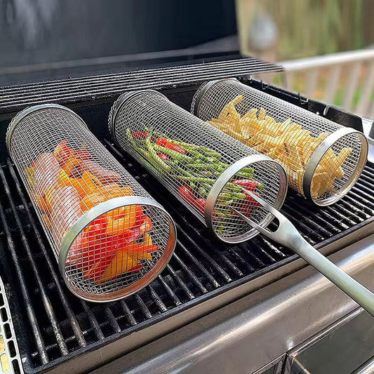 🔥Grilling Basket Wire Mesh Cylinder