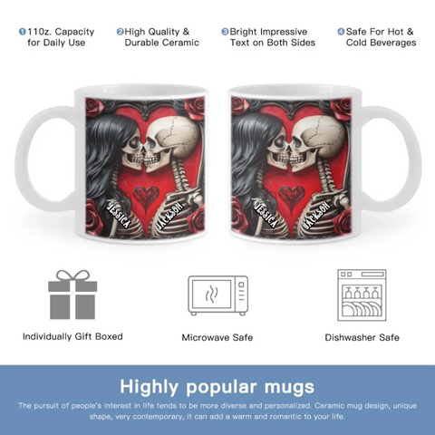 Personalized Eternal Love Mug - Customized Couple Cup Gift for Partners