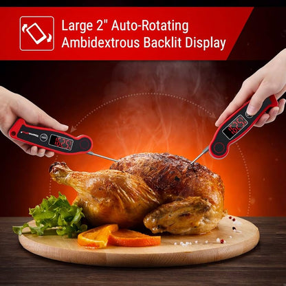 🍖 Professional Digital Meat Thermometer – Instant Read & Waterproof