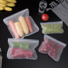 🥙 Reusable Silicone Food Bags – Leakproof & Zip-Seal