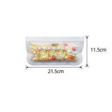 🥙 Reusable Silicone Food Bags – Leakproof & Zip-Seal