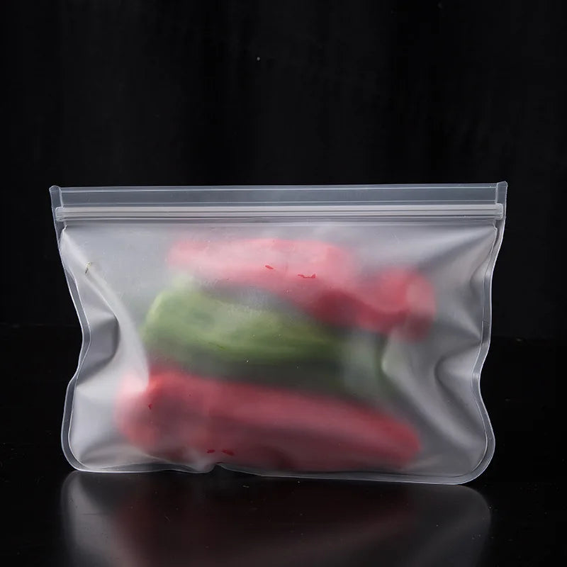 🥙 Reusable Silicone Food Bags – Leakproof & Zip-Seal