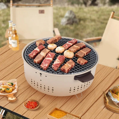 🔥 Portable Korean Charcoal BBQ Grill