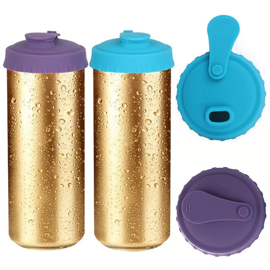 Reusable Silicone Soda Can Lids – Beverage Caps for Standard 330ml Cans