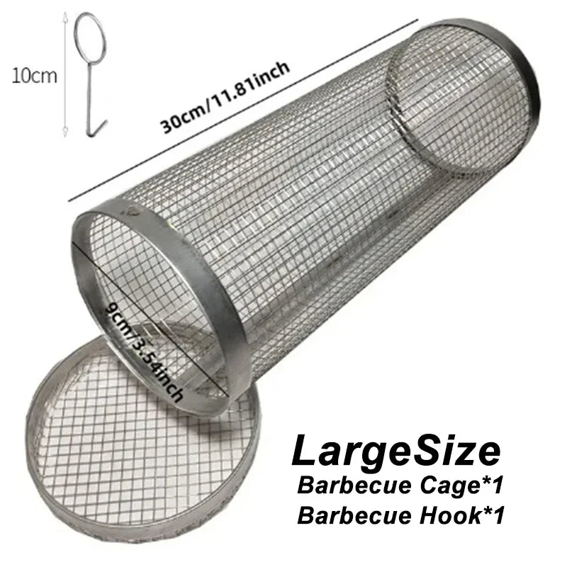 🔥Grilling Basket Wire Mesh Cylinder
