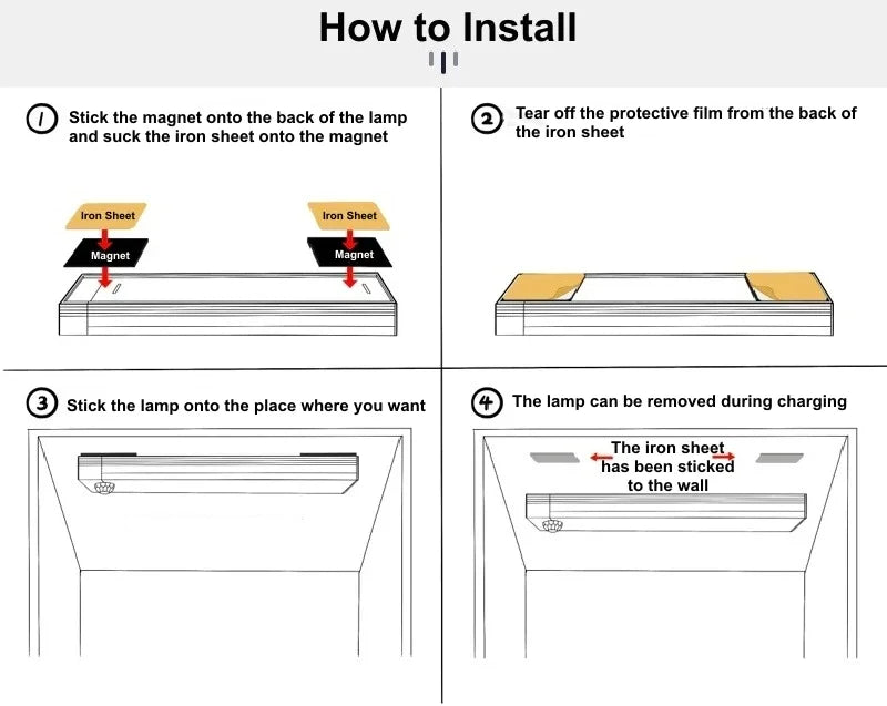 LED Bar Light – Rechargeable and Easy to Install