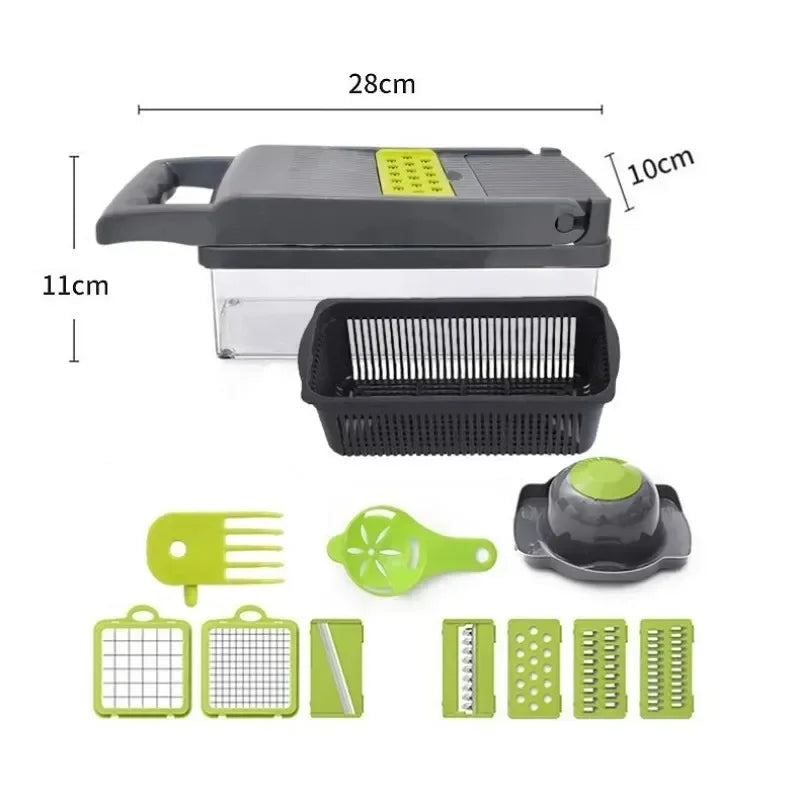 🥕 Multifunctional Vegetable Chopper Handle Food Grate