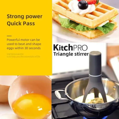 🥄 Triangle Pan Stirrer | Battery-Powered Kitchen Tool