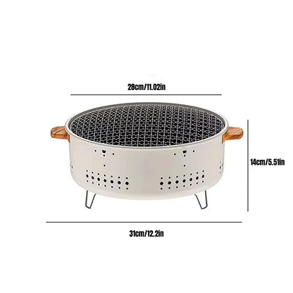 🔥 Portable Korean Charcoal BBQ Grill