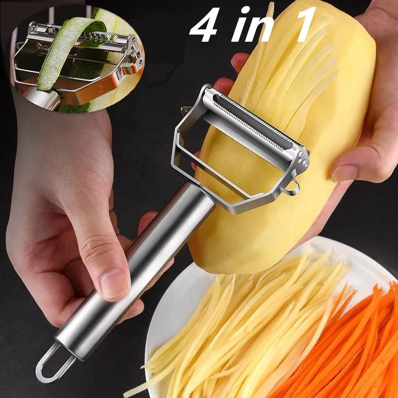 Stainless Steel Multifunctional Peeler & Slicer