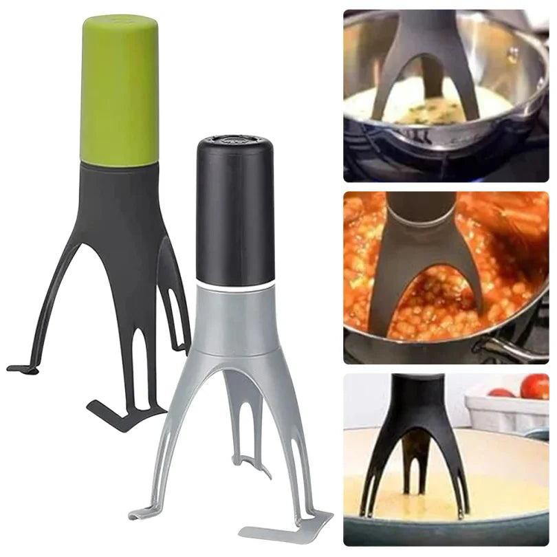🥄 Triangle Pan Stirrer | Battery-Powered Kitchen Tool
