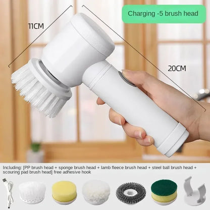 🌀 Multi-functional Electric Cleaning Brush for Kitchen & Bathroom