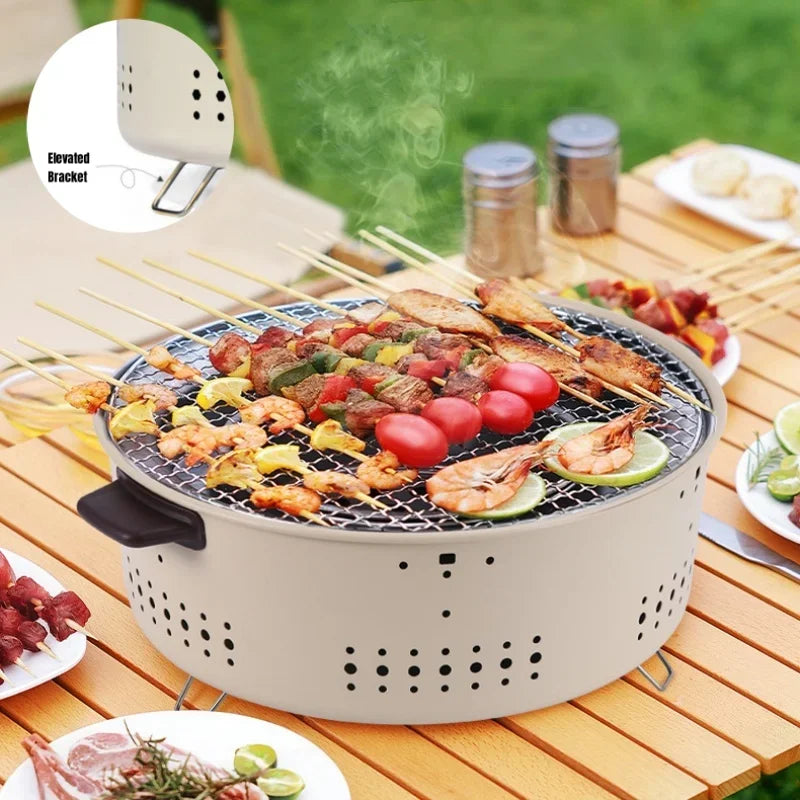 🔥 Portable Korean Charcoal BBQ Grill