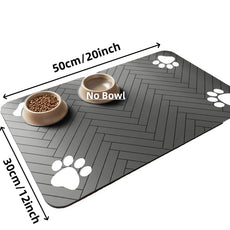 🐾 Feeding Mat-Absorbent For Food and Water Bowl