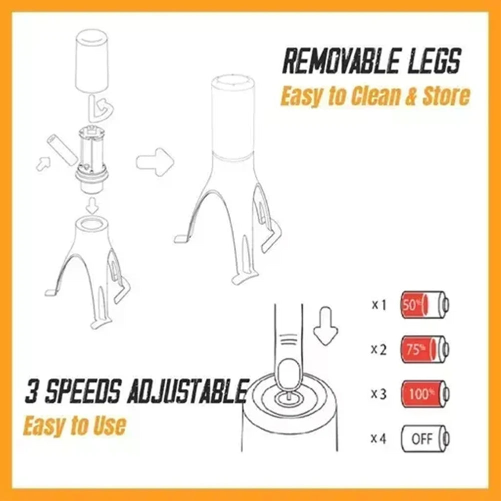 🥄 Triangle Pan Stirrer | Battery-Powered Kitchen Tool