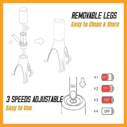 🥄 Triangle Pan Stirrer | Battery-Powered Kitchen Tool