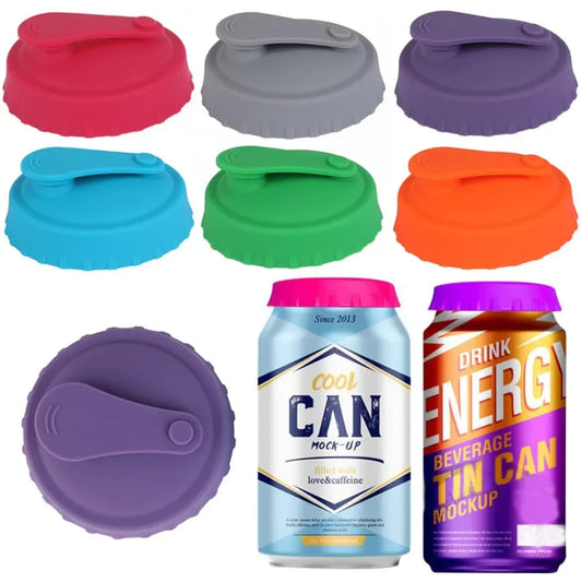 Reusable Silicone Soda Can Lids – Beverage Caps for Standard 330ml Cans