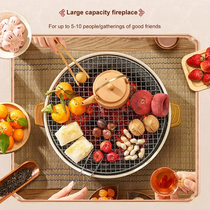 🔥 Portable Korean Charcoal BBQ Grill