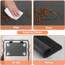 🐾 Feeding Mat-Absorbent For Food and Water Bowl