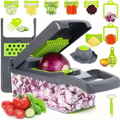 🥕 Multifunctional Vegetable Chopper Handle Food Grate