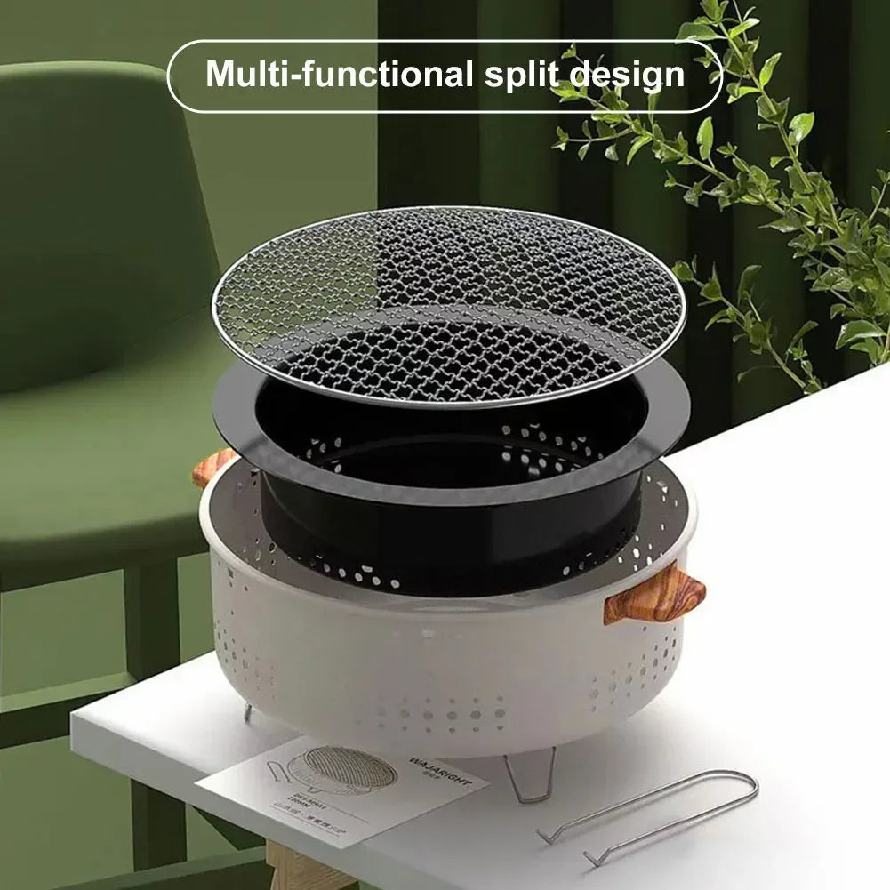 🔥 Portable Korean Charcoal BBQ Grill