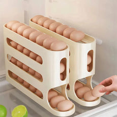 🥚 4-Layer Rolling Egg Storage Box
