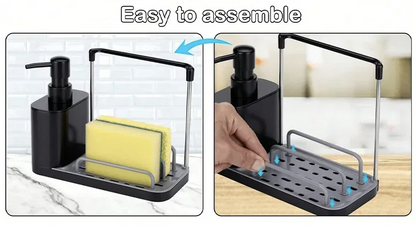 🧽 Multifunctional Kitchen & Bathroom Soap Dispenser with Sponge Holder