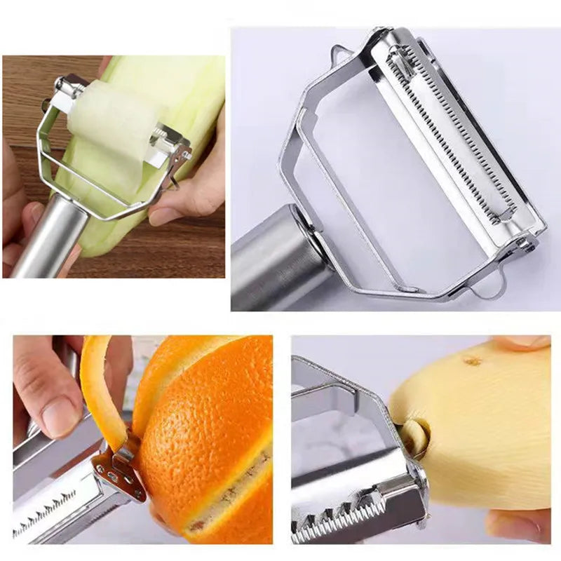 Stainless Steel Multifunctional Peeler & Slicer