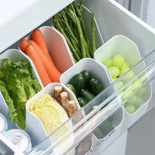 🧊 Transparent Refrigerator Organizer Bins - Food Storage and Seasoning Boxes