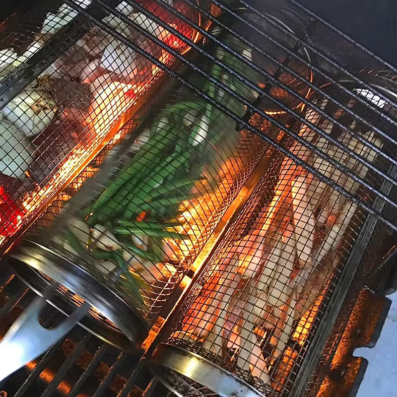 🔥Grilling Basket Wire Mesh Cylinder