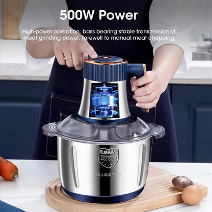 🥩 Electric Meat Grinders 5L Food Crusher Stainless Steel Multifunctional