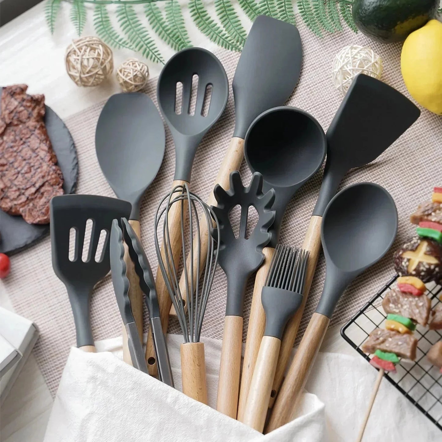 🥣 Silicone Kitchen Tools Set
